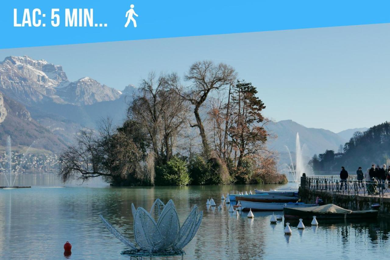 Le Carnot - Mycosyapart, Duplex Coeur De Ville Et Lac, Climatise Annecy Esterno foto